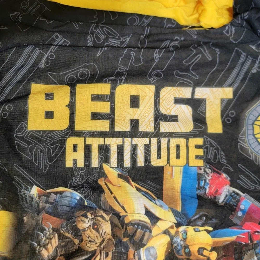 NEW Transformers Hasbro-Bumble Bee Print Boy's 8 Short Sleeve 3-Piece Pajama Set